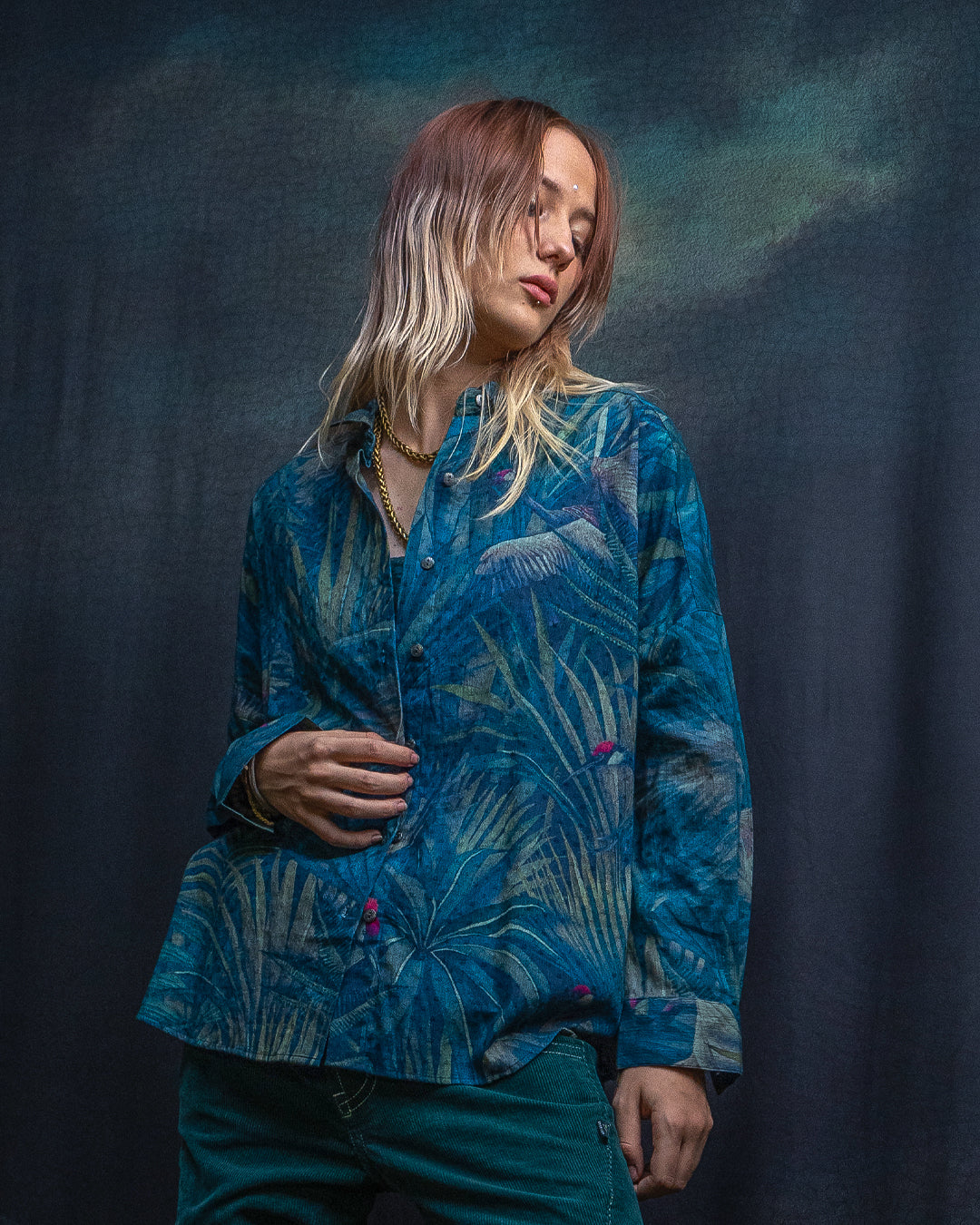 Shirt Woman Longsleeve Smarto / Cotton Embroiderd - TSURU